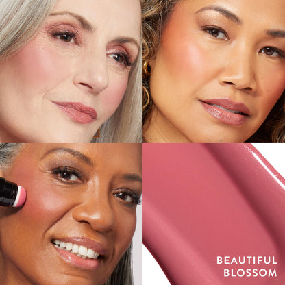 Soft Glow Blush Stick with Puff Applicator