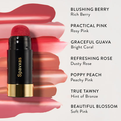 Soft Glow Blush Stick with Puff Applicator