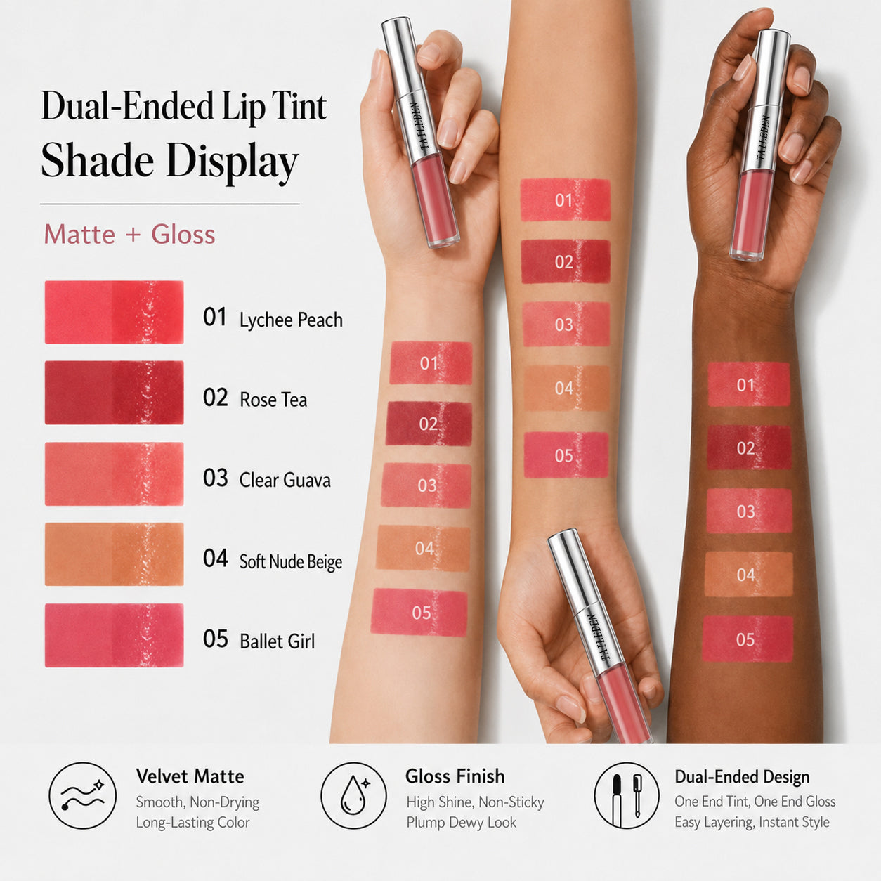 2-in-1 Matte & Gloss Lip Tint