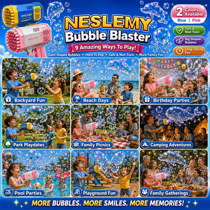 NESLEMY® 3D Wonder Bubble Blaster – Animal & Ocean Fantasy Theme