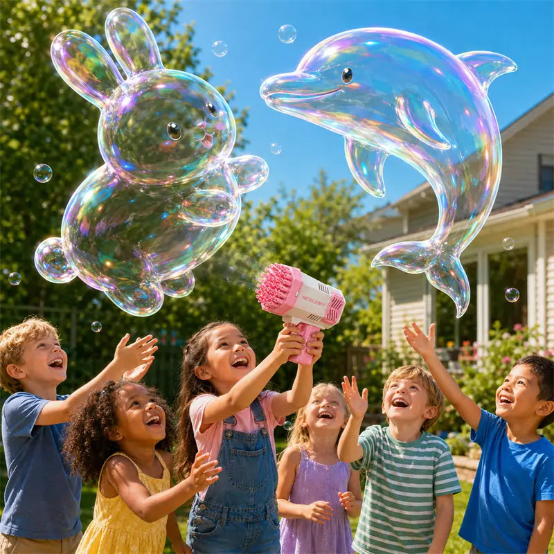 NESLEMY® 3D Wonder Bubble Blaster – Animal & Ocean Fantasy Theme