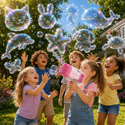 NESLEMY® 3D Wonder Bubble Blaster – Animal & Ocean Fantasy Theme